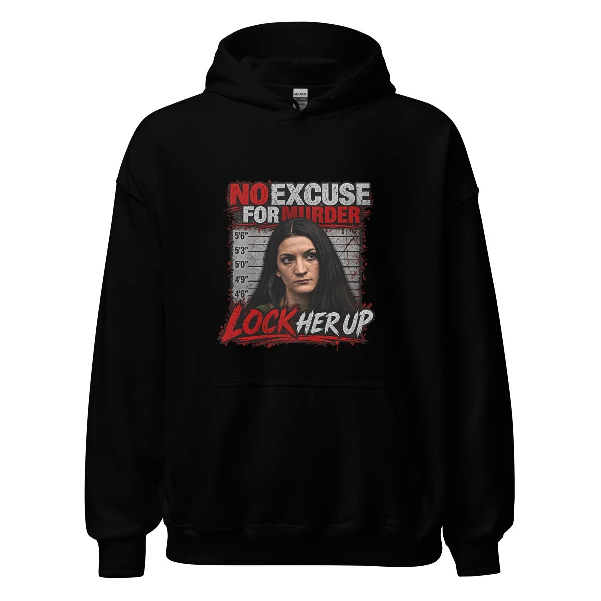 Anti-Lindsay Clancy Hoodie - NO EXCUSE FOR MURDER | LOCK HER UP